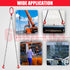 6600LBS Double Leg Chain Sling with Hooks, 5Ft 5/16" G80 Alloy Steel 2 Leg Chain Sling