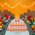 JJLFresheners 14 Pcs Miniature Road Cone Orange Mini Traffic Cones Plastic Sign Road Cone Toy Roadblock Cone Sign Model