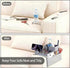 GQIRIL 5 Couch Arm Cup Holder - Silicone Sofa Armrest Tray with Side Pockets, Anti-Slip Armrest Recliner Armchair