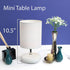 LT2005-WHT 1 Count (Pack 2), Simple Designs Stonies Small Stone Look Desk Bedside Table Lamp, of White