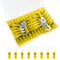 50 PCS Heat Shrink Wire Connectors, 12-10 AWG Ring Terminals Waterproof, 3/8" Stud(M10) Wire Terminals for Marine