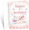 Prime Greetings First (1st) Birthday Card - Eco-Friendly, Made in America, Thick Card Stock with Premium Envelope 5in x