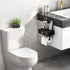 VOLDRA Toilet Paper Holder with Shelf Black Wipes Dispenser for Bathroom Stainless Steel Toilet Paper Holder