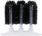 Royal Industries 3-Brush Manual Glass Washer, Plastic Base with Nylon Bristles, 9-3/4" Long x