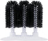 Royal Industries 3-Brush Manual Glass Washer, Plastic Base with Nylon Bristles, 9-3/4" Long x