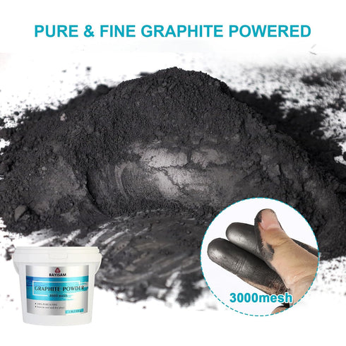 1LB Powder,3000 Pure Graphite Mesh Microfine Dry Graphite Lubricant Powder for Locks,Pinewood