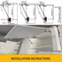 LLJJLXZCD 2-Piece Lift Bracket 150N/33Ibs, Air Strut, Cabinet Hinge, Toy Box Hinge