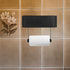 PRETYZOOM Wall-Mounted Stainless Steel Toilet Paper and Wipes Holder with Phone Shelf Bathroom Tissue Box Storage Rack