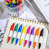 Ctosree 80 Pcs Mini Permanent Markers with Golf Keychain Clips for Nurses Badge, Fine Point Markers
