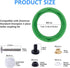 3'' Toilet Tank Gasket & Toilet Tank Bolts Parts Kit Tank to Bowl Gasket Kit Compatible with American Standards Champion 4 Toilet Part AS738756-0070A, Toilet Repair Kit Inside Tank