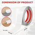 Flexible Wall Corner Protector Moulding Trim, Peel and Stick Self Adhesive Wall Guards for Edge Corner (White, 0.8 in x