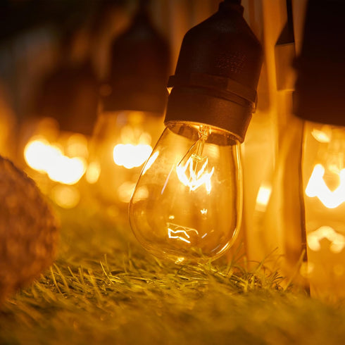 Moonflor 26 Pack S14 Bulbs 11W 2700K Dimmable E26 Bulbs Bulbs, Incandescent Light - Warm White, Waterproof Glass
