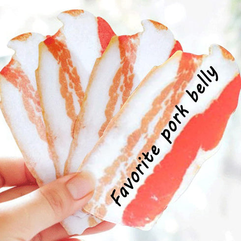 Packs of 4 Funny Sticky Notes, Novelty Meat Shape Memo Notes, Cute Note Pads Reminder for Studying, Home, Office