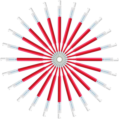 DunBong G2 Gel Ink Pen Refills, 0.5mm Fine Point, Pack of 5, Red