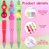 Yeaqee 150 Pieces Beadable Pens Kit, 50 Colors Plastic Beaded Ballpoint Pens with Thank You Cards and Packaging Bags