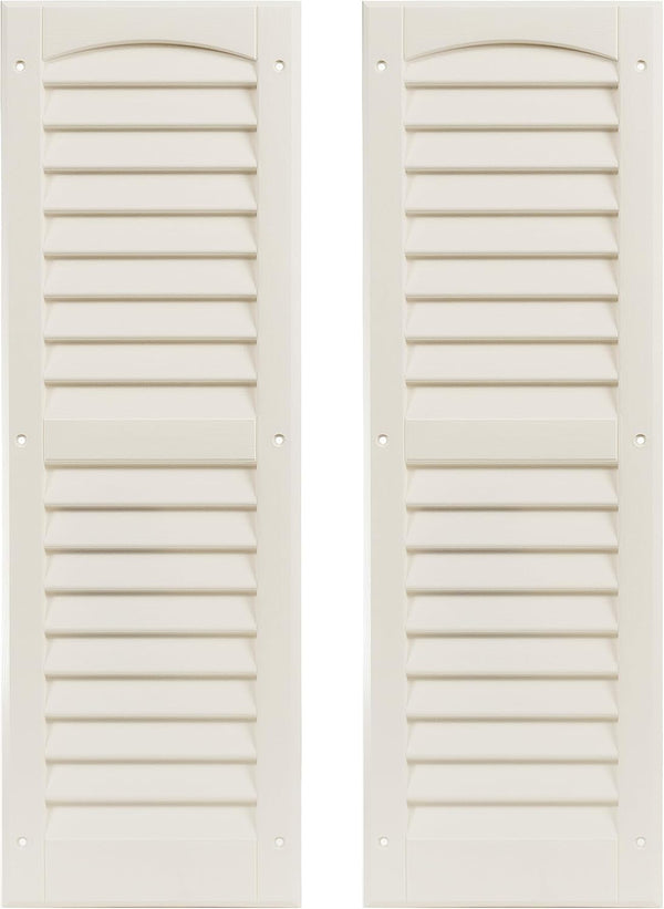 Shed Shutters Louvered 9" W x 22" H for Sheds, Playhouses, and