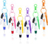 Fainne Mini Highlighter Nurse Pen Pack Set, Retractable Ball Pen with Nursing Keychain Clip (6)