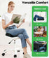 Irosiy Tailbone Premium Seat Cushion - Pressure Relief Cushion for Office Chair, Car, Wheelchair | Cool Gel Memory Foam
