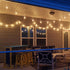 50Ft G40 25 Bulbs(5 Commercial SUNSGNE Globe String Lights with Clear Edison Spare), White String Lights Outdoor Patio