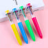 HeTaoCat Multicolor Pens 3 Pack, 0.5mm 10-in-1 Retractable Ballpoint Pens, 10 Colors Transparent Barrel for Office