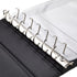 Juvale 7-Ring Business Check Binder for Checkbooks Organization, Black Faux Leather Folder for 600 Checks (14 x 10