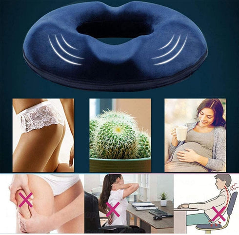 KEGUOF Tailbone Round Orthopaedic Seat Cushion,Memory Foam Thicken Back Pain Relief and Sciatica and Pain High