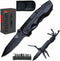 14 in 1 Multitool Pocket Knife Set for Men, Tactical Multi Tool Plier with Nylon Sheath for Outdoor Camping Survival