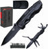 14 in 1 Multitool Pocket Knife Set for Men, Tactical Multi Tool Plier with Nylon Sheath for Outdoor Camping Survival