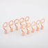 RED WOLF 10 Pack 8 Gauge x 3/8" Copper Wire Ring Terminals Connector Lug Battery Cable Ends with Heat Shrink