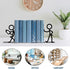 Generic 17.5x3x15cm Firmly Bookends Decorative Metal Cool Metal Decorative Bookends Secure The Books to Prevent Clutter