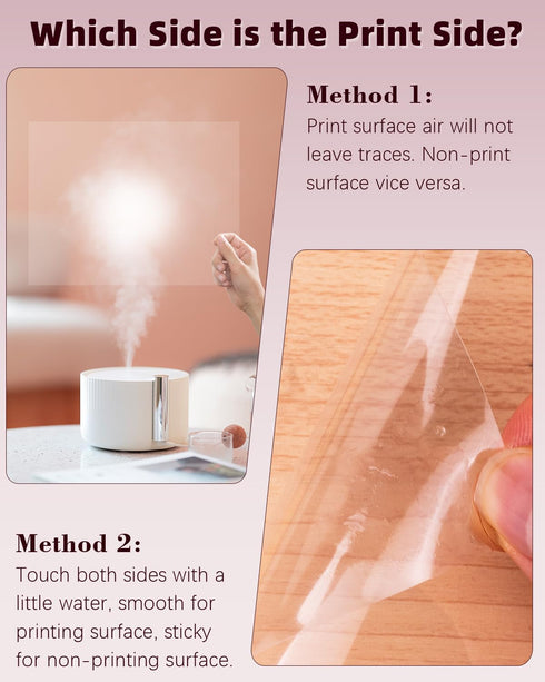QYH Transparency Film Paper, Clear for Overhead Projector Transparencies and Inkjet Screen Prints, 8.5 x 11, 25 sheets