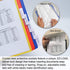 Ultimate Office AdjustaView 10-Pocket Desk Reference Organizer Add-On with Easy-Load Pockets (Colored Pockets)