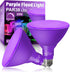 PAR38 Purple Flood Light Bulb, 2 Pack - Dimmable E26 Base, 20W Replace to 200W, Outdoor Christmas Decor