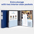 Avery Economy 3 Ring Binder, 1.5" Round Rings, Color (Black, Pacific Blue) Will Vary, 1 Binder (11778)