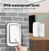 Wireless Doorbell Kit, 150M Range, 38 Melodies, IP44 Waterproof, Mute Mode, CD Quality Sound, LED Flash, White