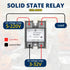 Single Phase Semi-Conductor Relay Module SSR-80DD, Input 3-32V DC Output 5-220VDC for Industrial Automation