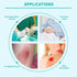 6" 6", 5 Pack Ourmed Silicone Foam Dressing with Border Adhesive - Large Absorbent Waterproof Bandage for Wound Care