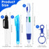Sherr 25 Sets Mini Highlighter Nurse Pens, Retractable Shuttle Pens, Highlighter Pen, Nursing Keychain