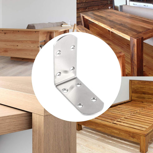 16 3 3 Inch 90 KEILEOHO PCS Heavy Duty L Brackets, x L Corner Brace, Stainless Steel L Bracket, Degree Angle Shape