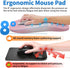 YIWEI Ergonomic Mouse Pad with Wrist Rest - Comfortable Office Mousepad with Memory Foam Wrist Support for Carpal