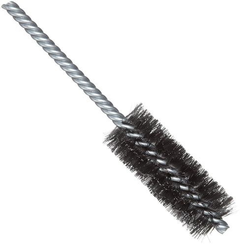 Weiler 21114 Double Stem Double Spiral Power Tube Brush, 0.006" Wire Size, 1" Diameter, 5-1/2" Length, Made in the USA