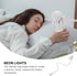 1pc Uonlytech USB Led Night Lamp Flexible Reading Desk Light for Bedroom Dorm Design Side Push Button for Office Study
