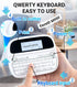 Label Maker Machine with Tape, Rechargeable Handheld Bluetooth Label Maker Printer for School Supplies, M950