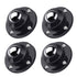PlusRoc 4 Pack 1 Inch Self Adhesive Caster Wheels for Furniture Bucket, Load Capacity 28LBS Per Wheel