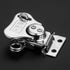 Yetaha Butterfly Twist Latch Spring Loaded Toggle Clamp Toolbox Lock Hasp Rotary Clasp (2.20" X 2.09" Silver)