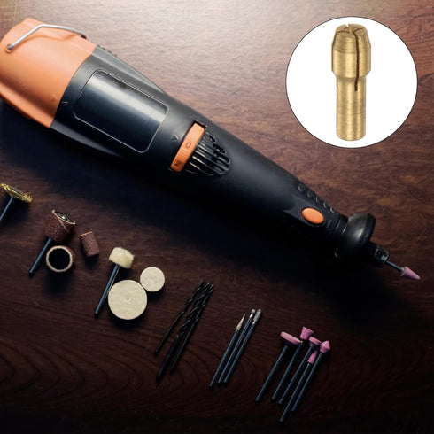 15pcs Brass Collet 0.5mm Brass Drill Chucks Mini Electric Grinder Quick Change Drill Chuck Bit Sets for Rotary Tools,