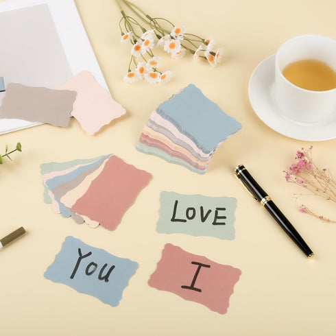 EHME EHME EHME 144 Pcs Small Business Cards Mini Size, Blank Note Gift Cards for Business Supplies, Personalized