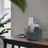 UnionBasic Rotating Desk Organizer, 360 Degree Spinning Caddy for TV Guide, Mail, Media, Remote Holder (Woven Green)