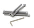 iexcell 5 Pcs M8 x 110mm Thread Pitch 1.25 mm Stainless Steel 304 Hex Socket Head Cap Screws Bolts Kit