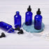 12 Pack 4oz Cobalt Blue Glass Bottles with Glass Eye Droppers, Essential Oils, Perfumes & Lab Chemicals